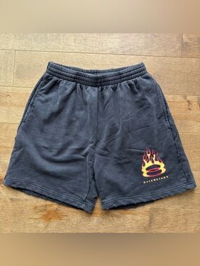Balenciaga Burning Unity Flame Sweatshorts Small